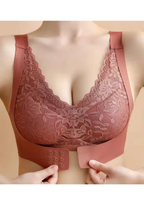 Front Hook Cotton Embroidered Bra – Elegant & Comfortable