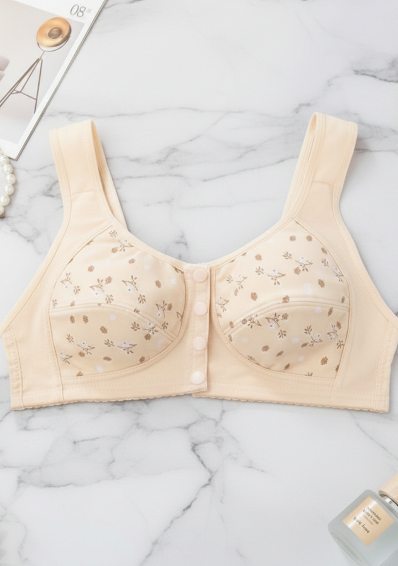 Front Button Cotton Bra – Easy Wear & Comfort Fit