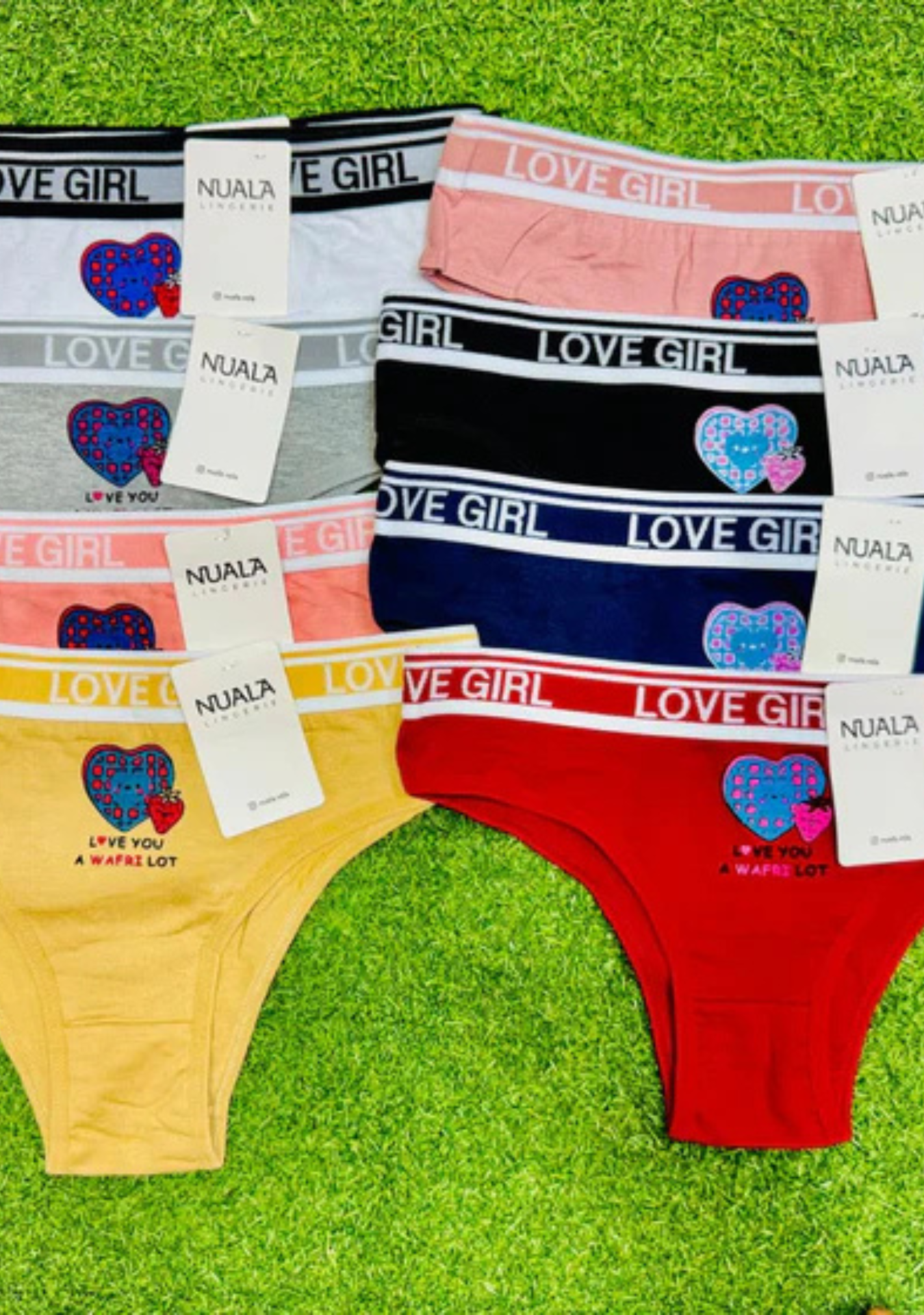 Nuala Love Girl Thong Collection – Colorful & Comfy Everyday Thongs for Women