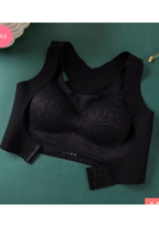 Front Hook Cotton Embroidered Bra – Elegant & Comfortable