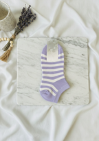 Striped Ankle Socks – Soft Cotton Blend (Pack of 5)
