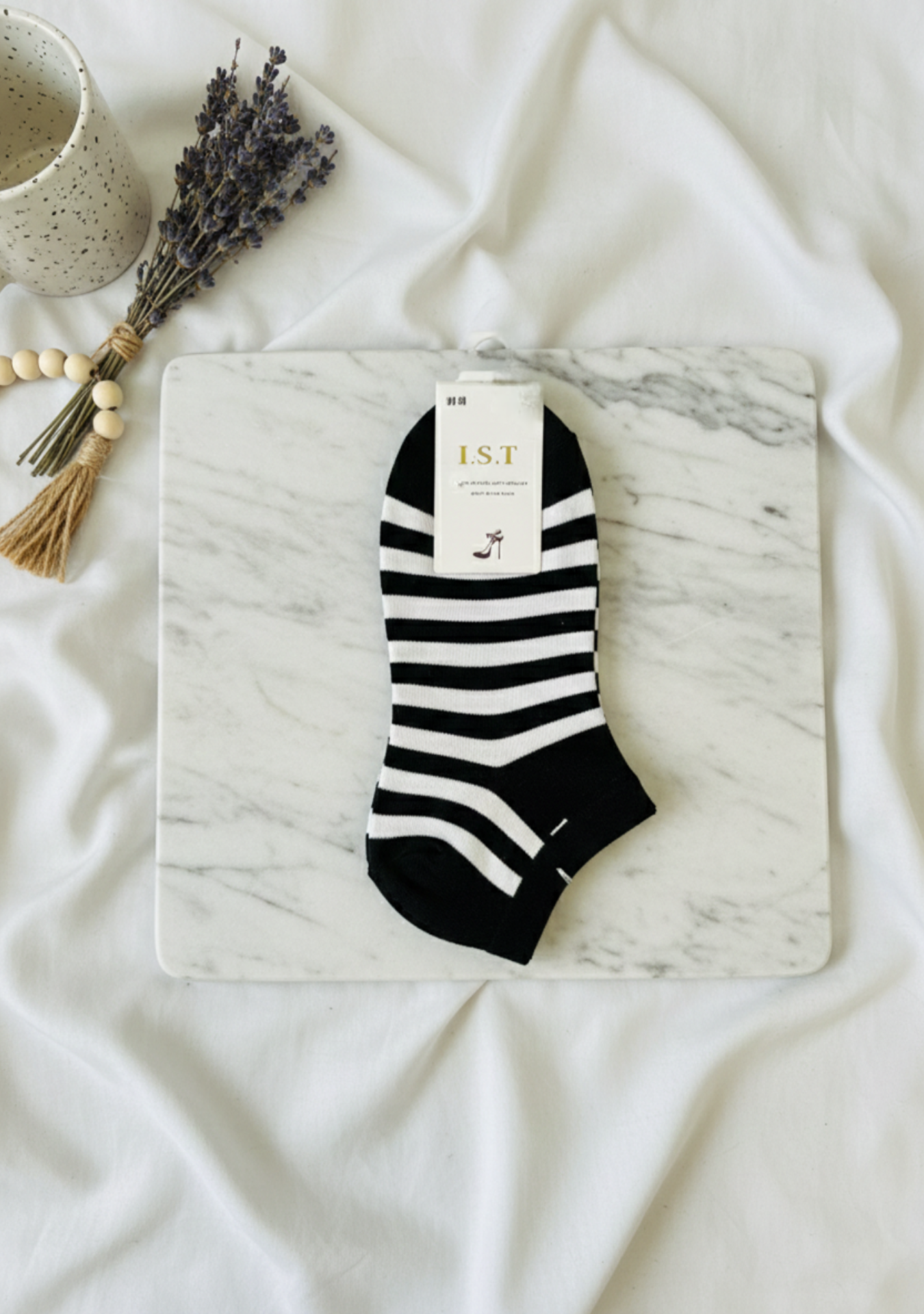 Striped Ankle Socks – Soft Cotton Blend (Pack of 5)