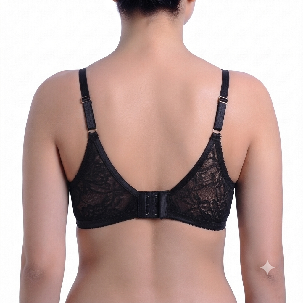 Women's Net Bra | Soft Breathable Full Coverage Everyday Bra