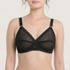Pack of 5 Cross Belt Cotton Net Bra -Soft & Breathable