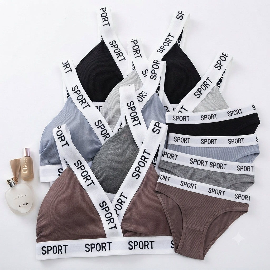 Sports Bra & Matching Panty Set | Comfortable Gym Wear