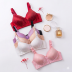 Front Open Padded Button Bra-Comfortable Front Closure
