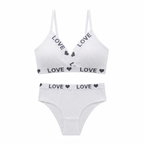 Love Bra & Panty Set | Soft Comfortable Matching Lingerie Set for Women