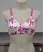 Pack of 5 Women’s Printed Cotton Bras | Breathable Everyday Comfort Bra | Soft Full Coverage Daily Wear Lingerie