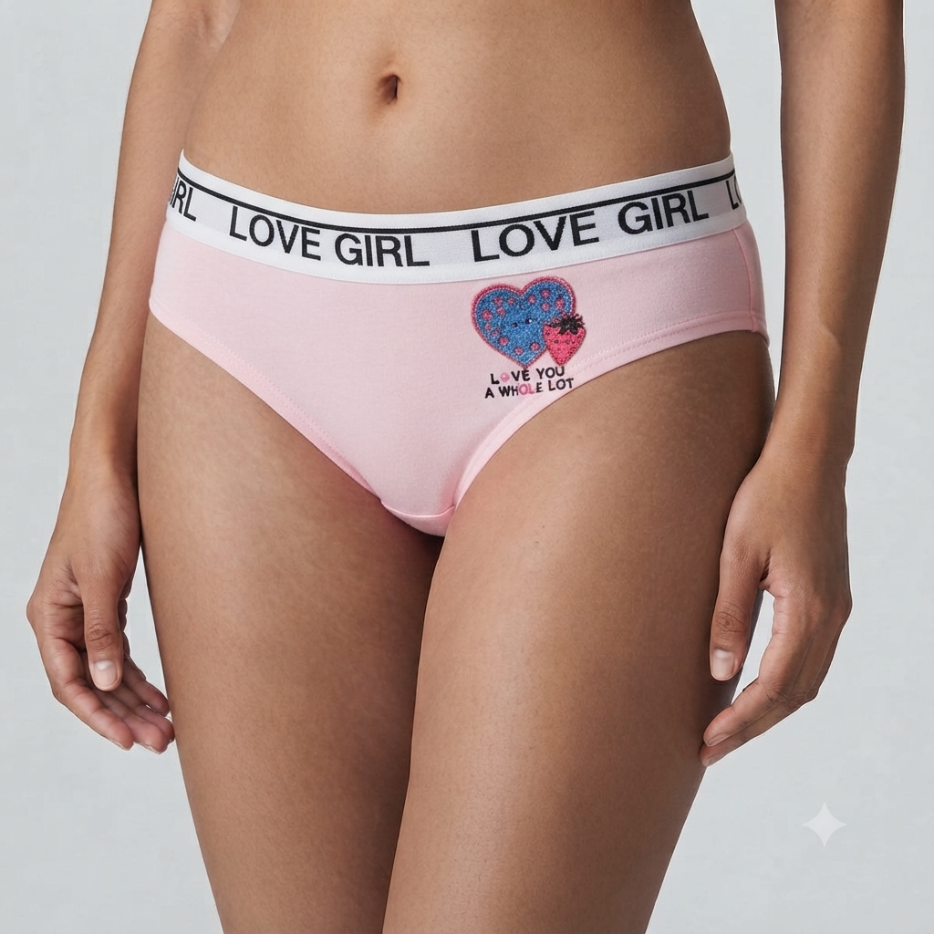 Girls' V-Shape Cotton Panty | Soft & Comfortable Everyday Wear