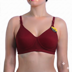 Women's Seamless Wired Padded Bra | Full Coverage Push-Up Everyday Comfort Bra