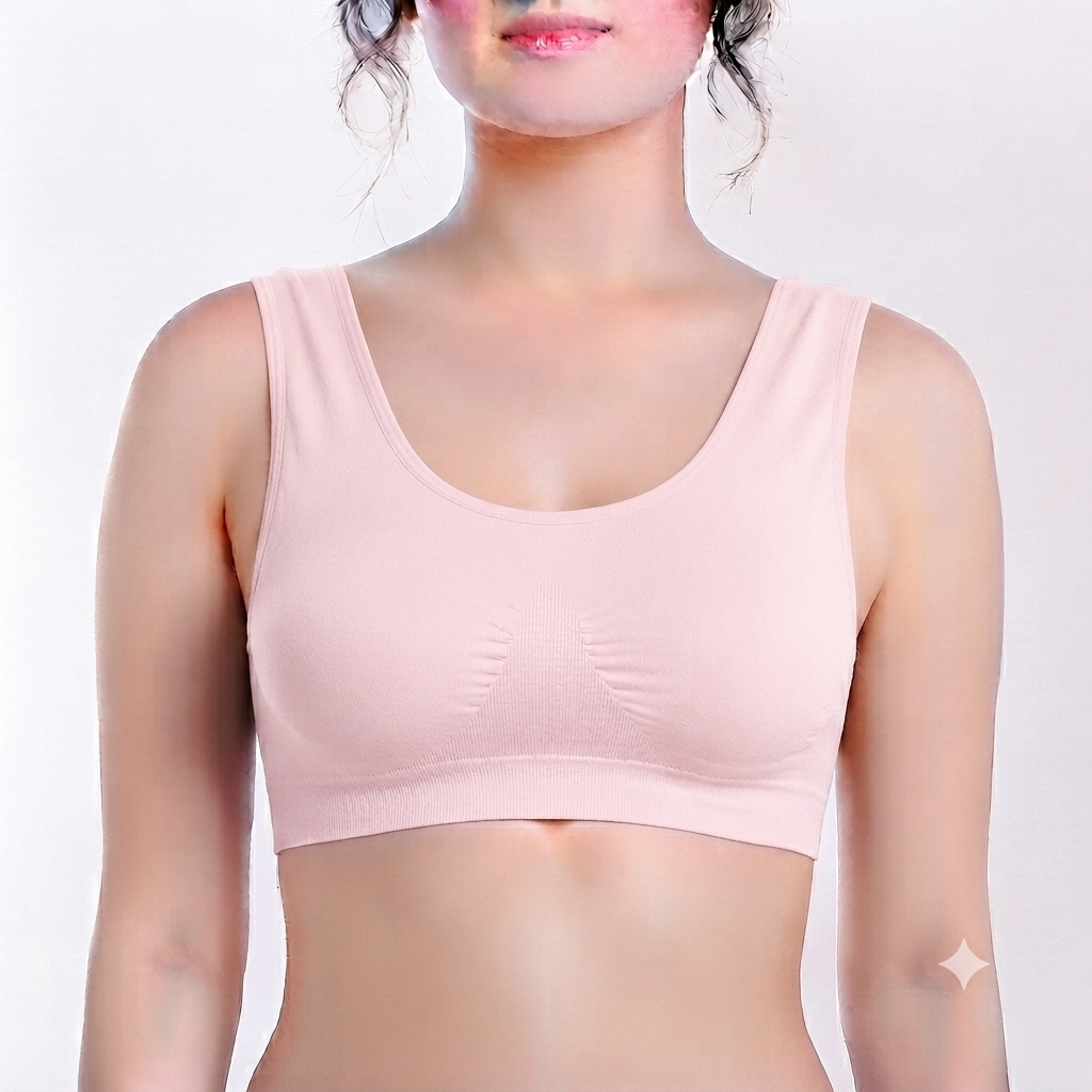 Women's Air Bra Blouse | Seamless Stretch Wireless Comfort Bra