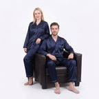 Couple Silk Night Suit Set | Matching Satin Sleepwear for Him & Her