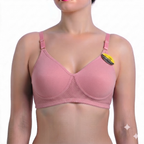 Women's Seamless Wired Padded Bra | Full Coverage Push-Up Everyday Comfort Bra