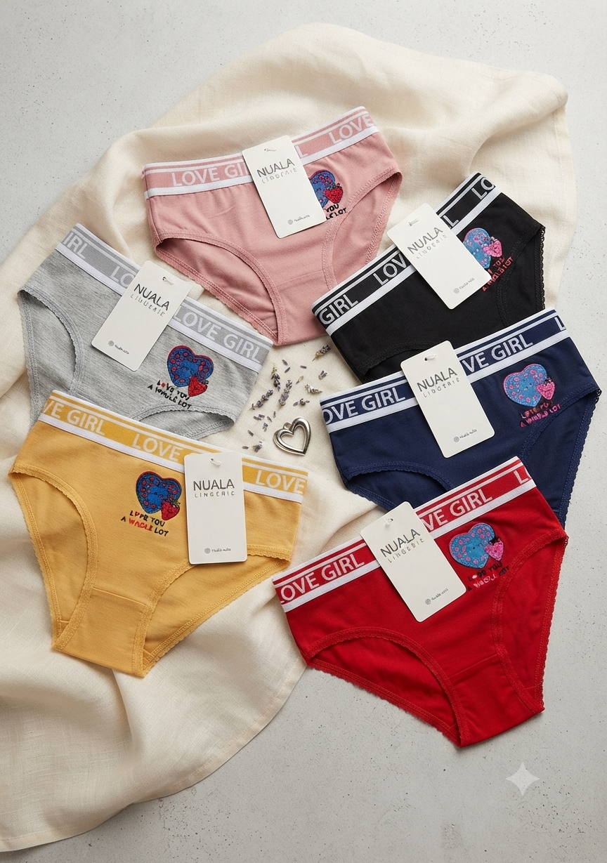 Girls' V-Shape Cotton Panty | Soft & Comfortable Everyday Wear