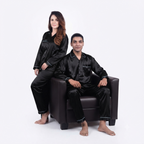 Couple Silk Night Suit Set | Matching Satin Sleepwear for Him & Her