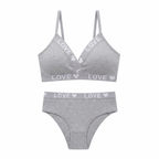 Love Bra & Panty Set | Soft Comfortable Matching Lingerie Set for Women