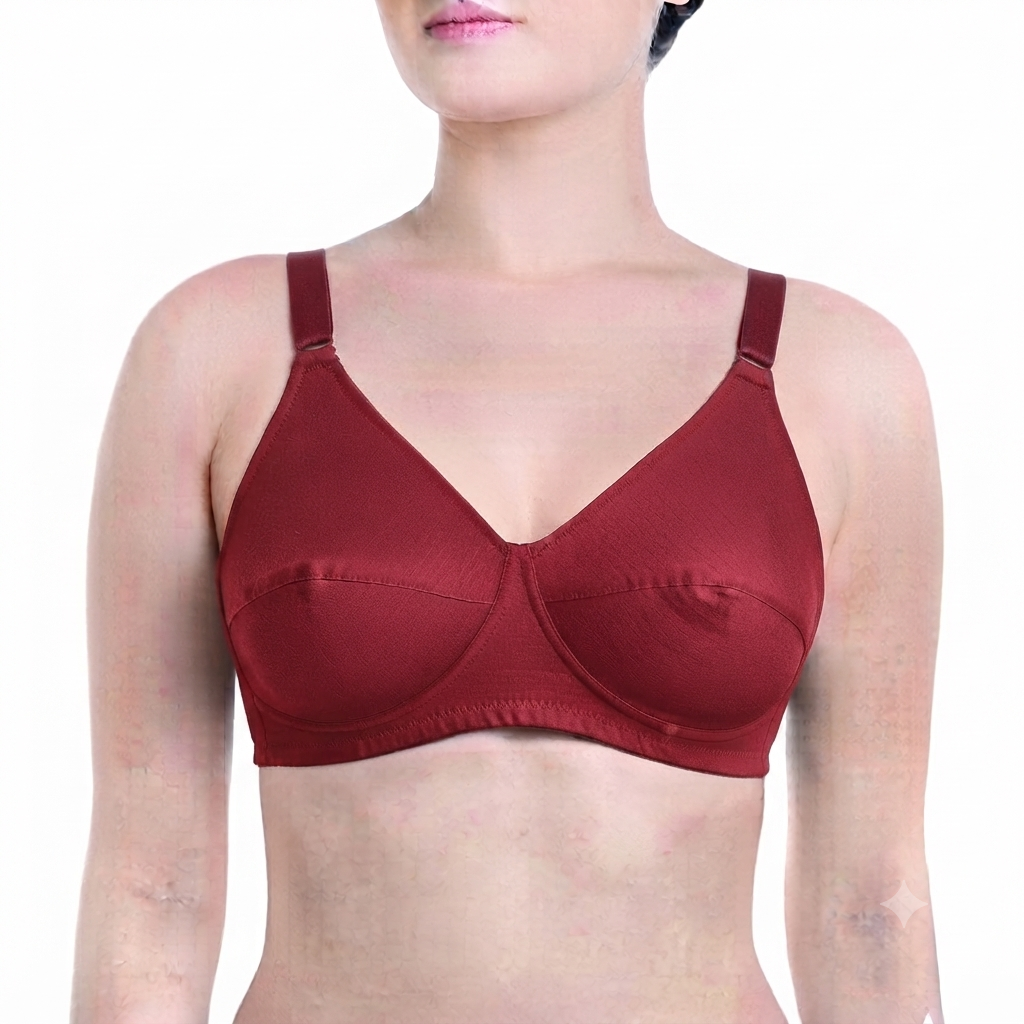 Pack of 4 Premium Cotton Bras | Non-Padded Daily Wear Bras