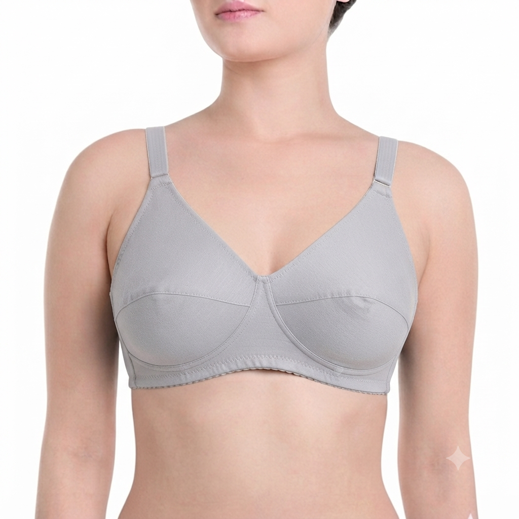 Pack of 4 Premium Cotton Bras | Non-Padded Daily Wear Bras