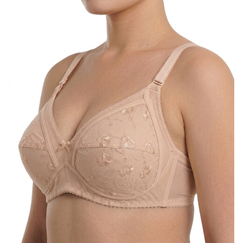 Pack of 3 Cotton Embroidered Bra – Soft, Stylish & Comfortable
