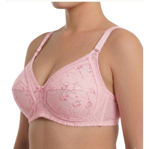 Pack of 3 Cotton Embroidered Bra – Soft, Stylish & Comfortable