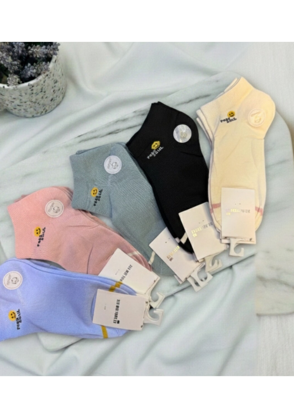 Women’s Cute Smiley Socks – 5 Pair Pack (Soft & Comfortable)