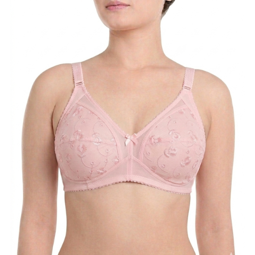 Pack of 3 Cotton Embroidered Bra – Soft, Stylish & Comfortable