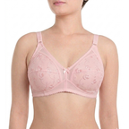 Pack of 3 Cotton Embroidered Bra – Soft, Stylish & Comfortable