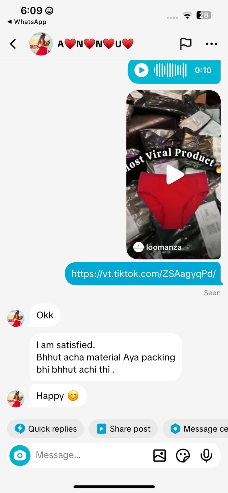 Customer review photo