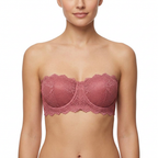 Women's Strapless Padded Bra | Seamless Full Coverage Tube Bra