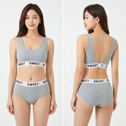 Sweet Bra & Panty Set | Soft Comfortable Matching Lingerie Set for Women