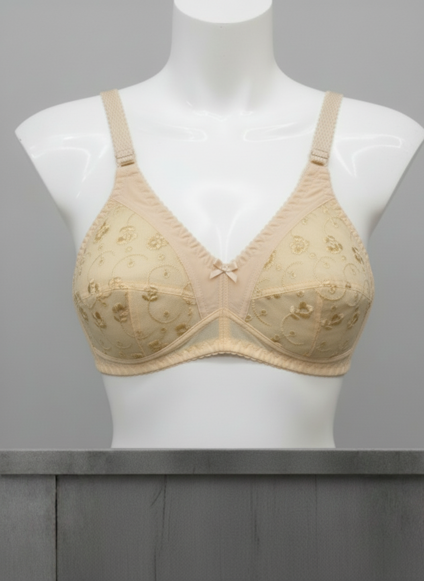 Embroidered Cotton Bra – Pack of 3