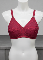 Embroidered Cotton Bra – Pack of 3